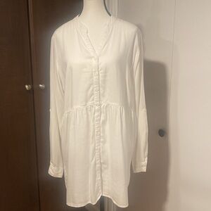 Side Stitch V-Neck Tunic